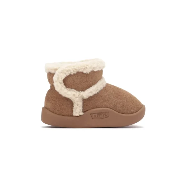 Cizme tip ugg bebelusi si copii fete baieti imblanite, usoare culoare maro Nida