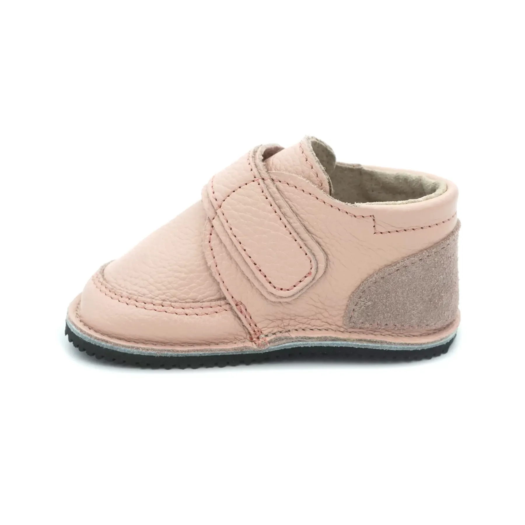 Macco ghete copii roz cu branț detașabil din lână piele naturală barefoot primii pași Macco ghete copii roz cu branț detașabil din lână piele naturală barefoot primii pași
