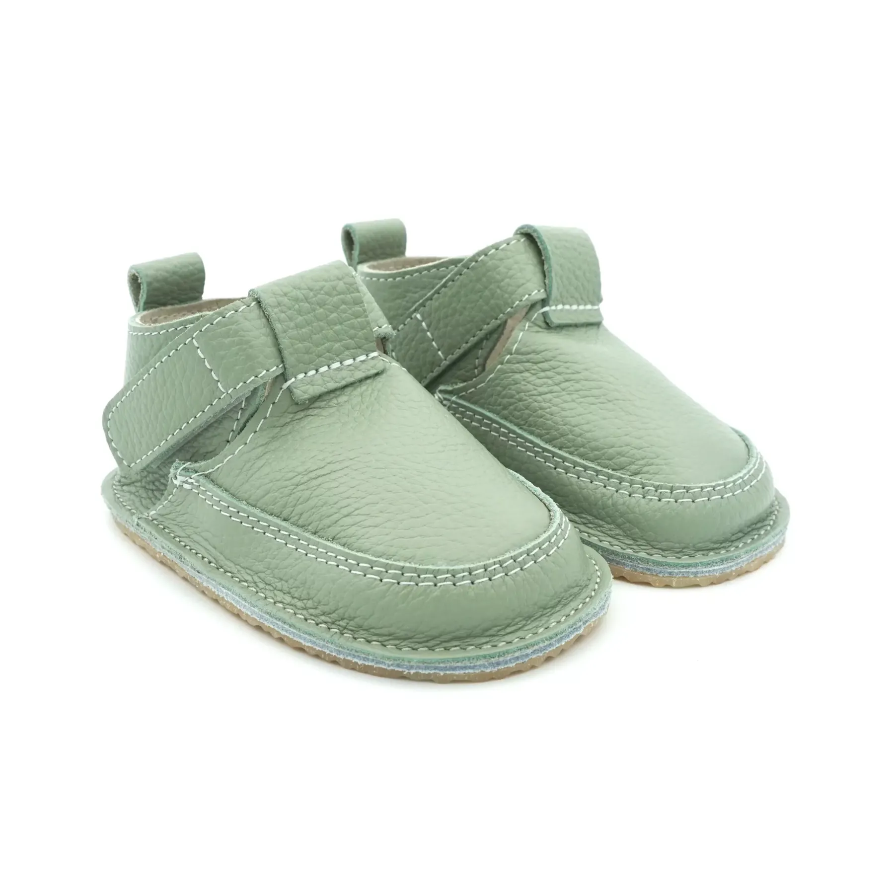 Macco pantofi barefoot primii pași bebeluși și copii verde piele naturală Macco pantofi barefoot primii pași bebeluși și copii verde piele naturală