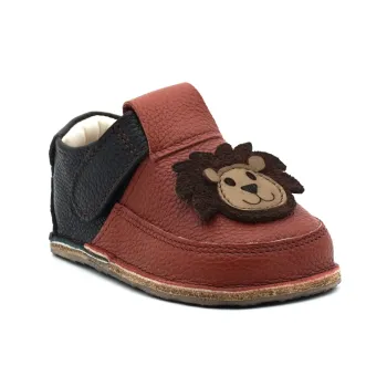 Papucei primii pasi Pantofi Barefoot Primii Pasi bebe copii baieti fete maro grena negru leu incaltamine bebelusi