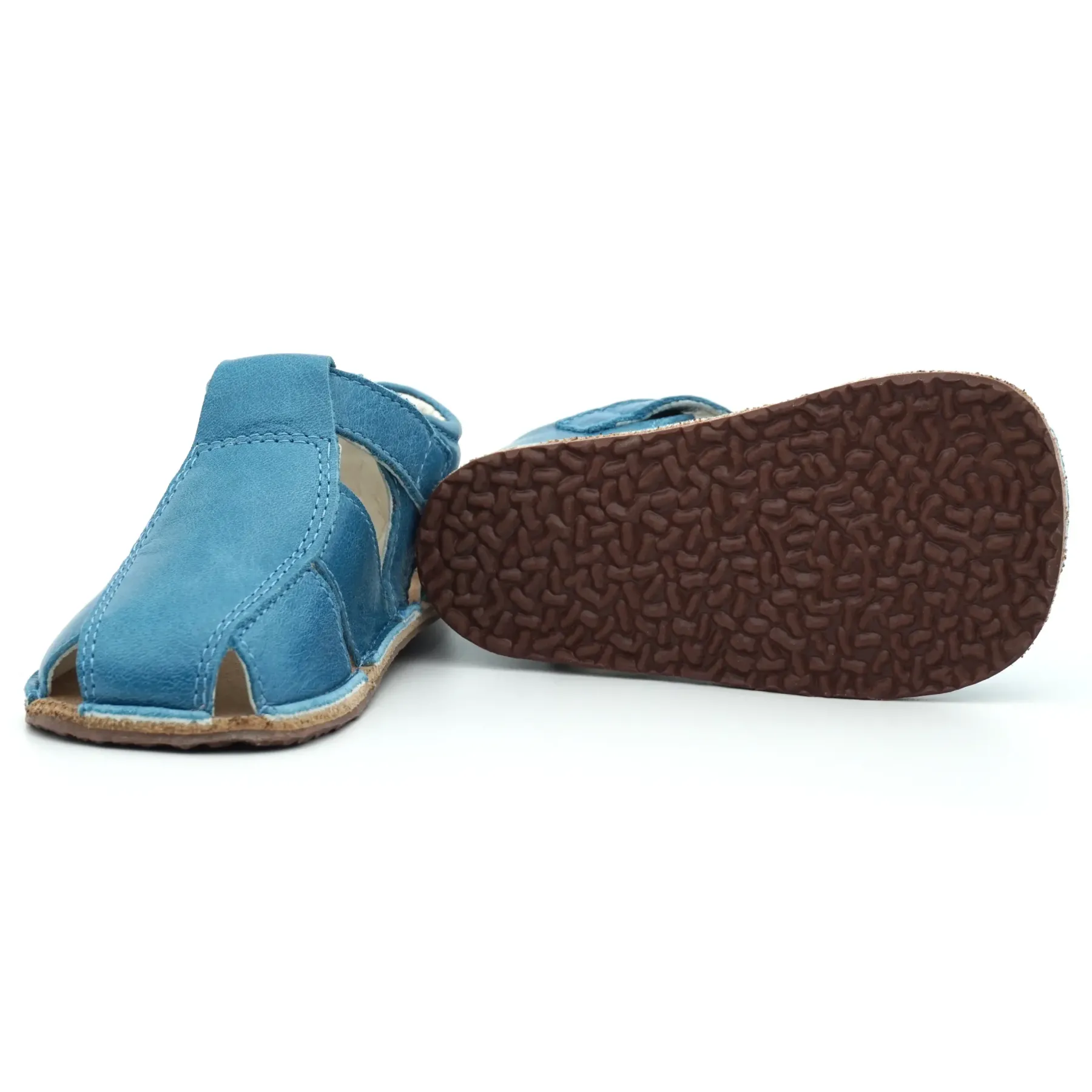 Sandale bebelusi, sandale primii pasi barefoot sandale copii baieti piele naturala albastru tipitoe Sandale bebelusi, sandale primii pasi barefoot sandale copii baieti piele naturala albastru tipitoe