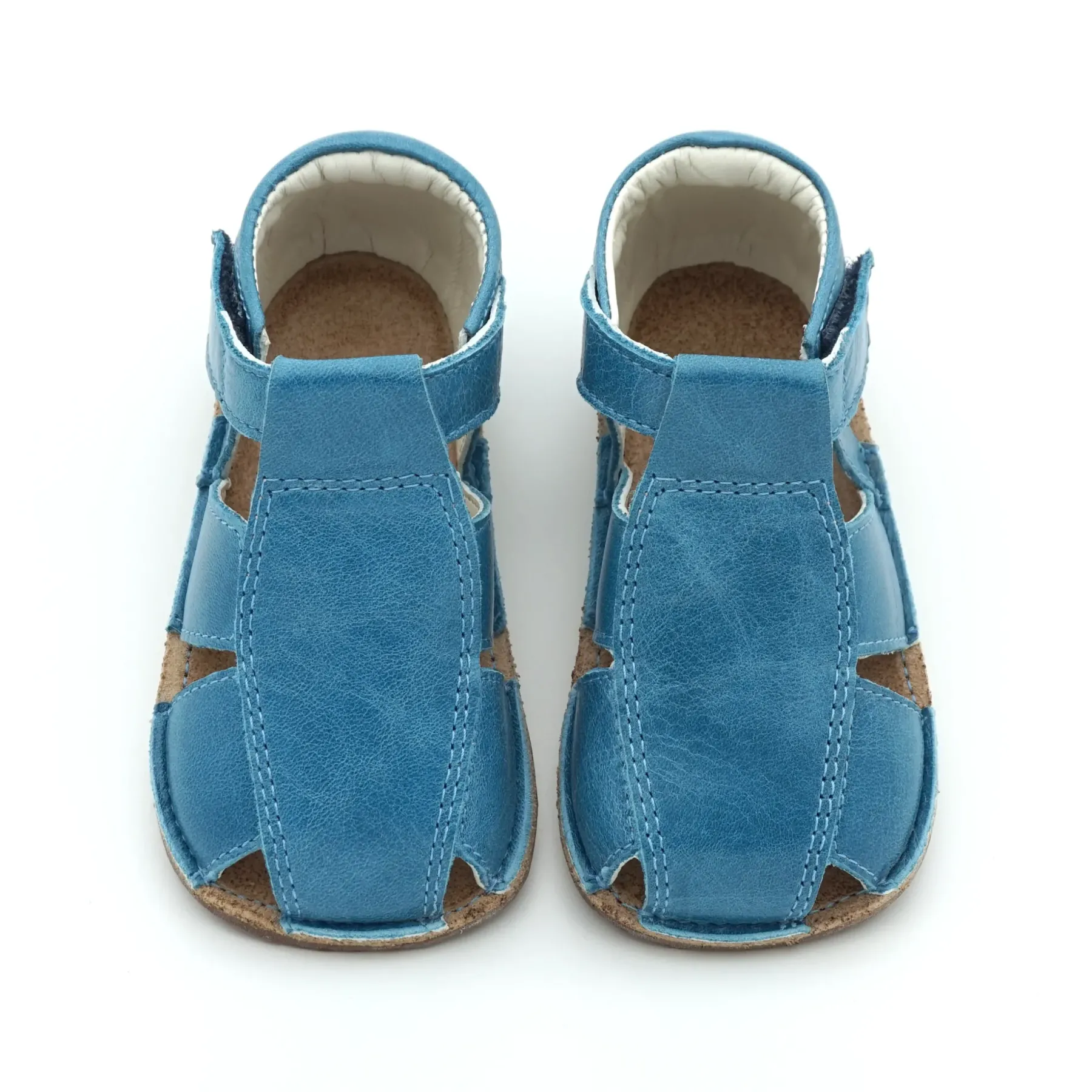 Sandale bebelusi, sandale primii pasi barefoot sandale copii baieti piele naturala albastru tipitoe Sandale bebelusi, sandale primii pasi barefoot sandale copii baieti piele naturala albastru tipitoe
