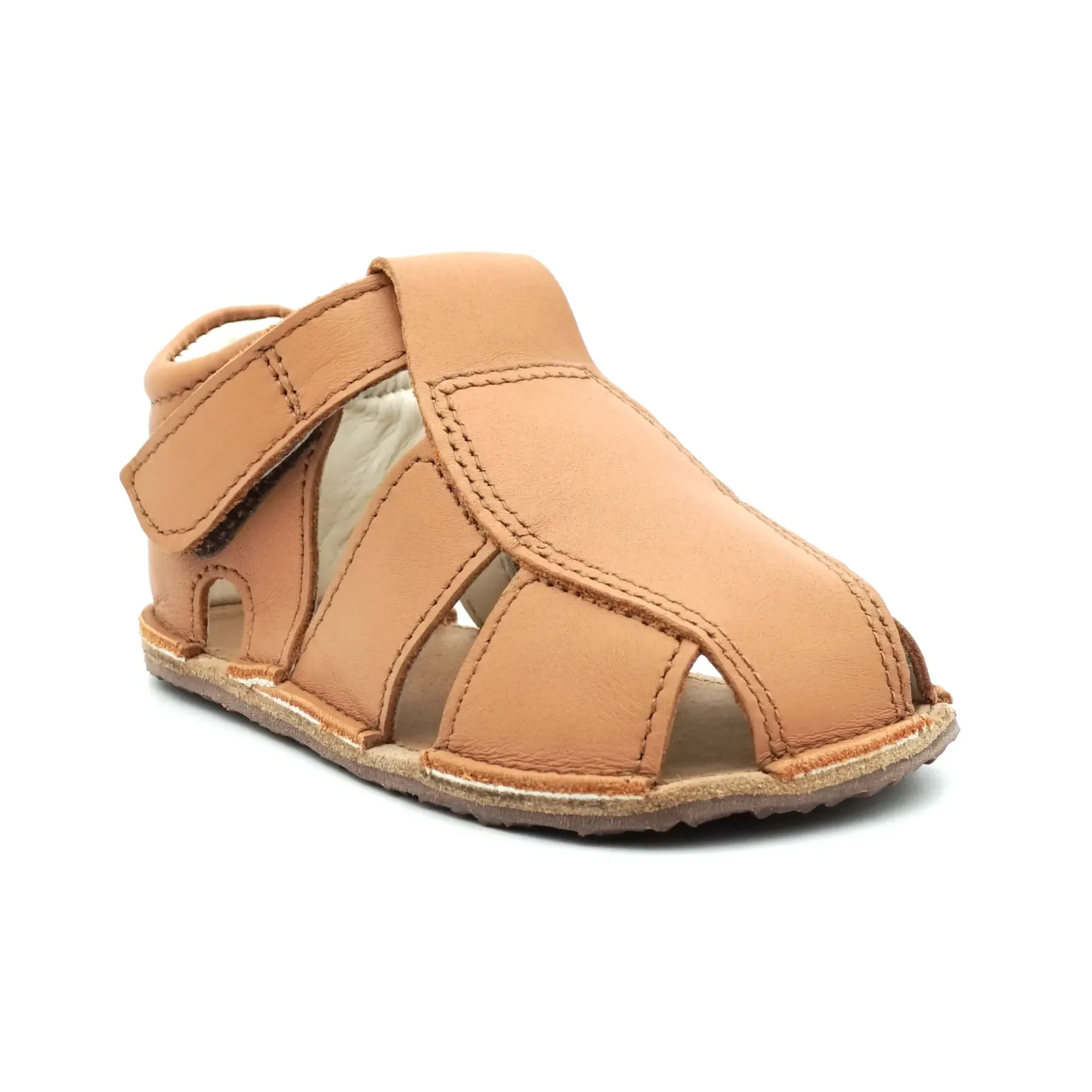 Sandale bebelusi, sandale primii pasi barefoot sandale copii baieti fete piele naturala maro tipitoe Sandale bebelusi, sandale primii pasi barefoot sandale copii baieti fete piele naturala maro tipitoe