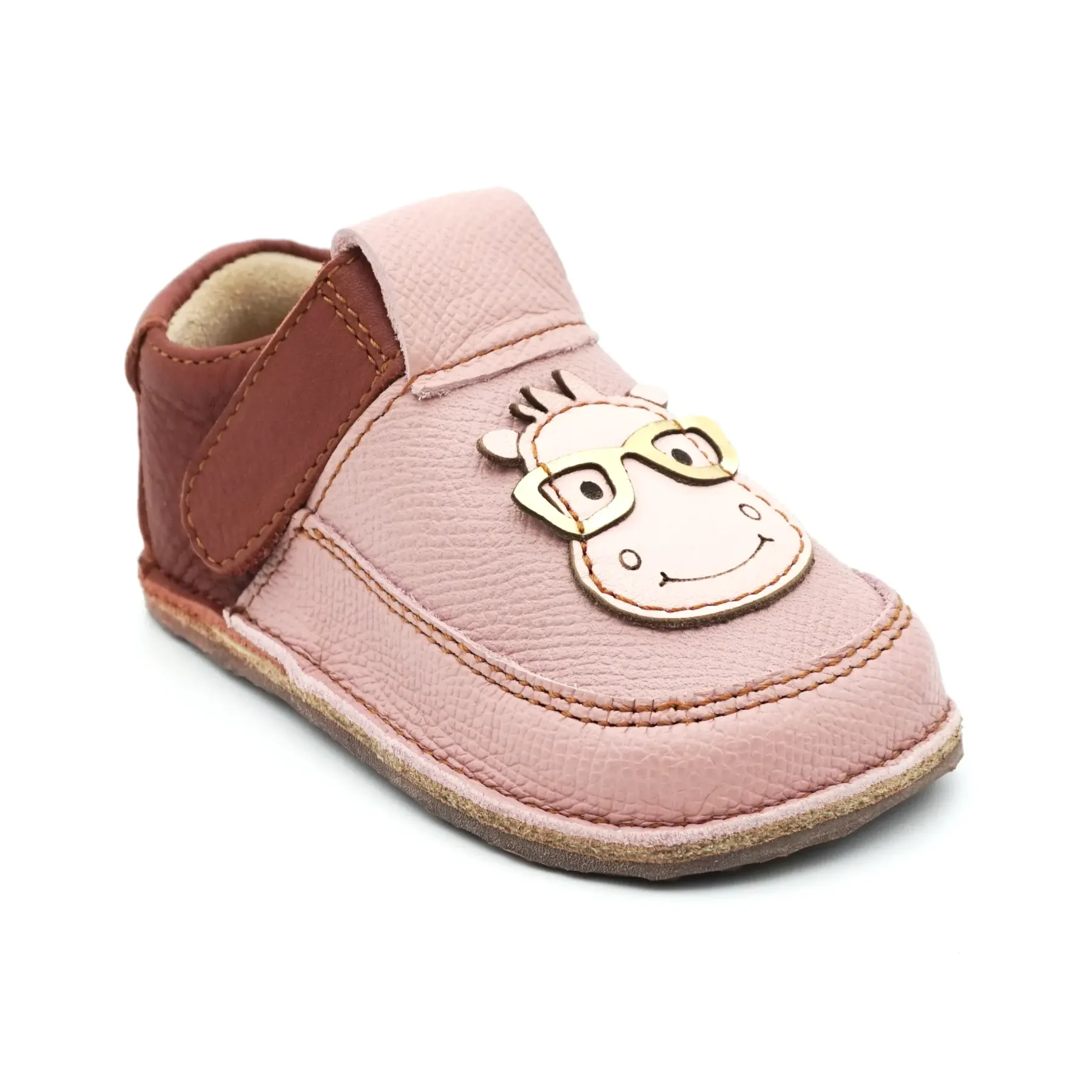 Incaltaminte bebelusi papucei primii pasi pantofi barefoot fete copii piele naturala talpa flexibila roz hipopotam Incaltaminte bebelusi papucei primii pasi pantofi barefoot fete copii piele naturala talpa flexibila roz hipopotam