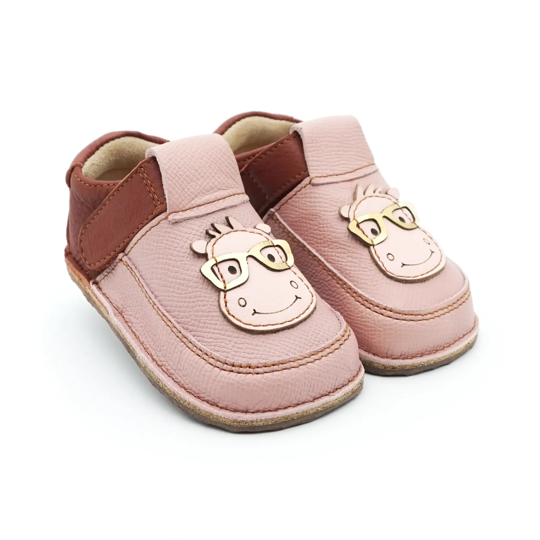 Papucei primii pasi barefoot incaltaminte bebelusi fete piele naturala talpa flexibila roz hipopotam Papucei primii pasi barefoot incaltaminte bebelusi fete piele naturala talpa flexibila roz hipopotam