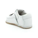 Papucei Primii Pasi Pantofi Barefoot bebe fete talpa flexibila piele naturala Alb Iepuras incaltaminte bebelusi