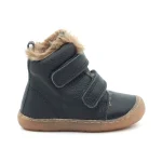 Ghete primii pasi imblanite, piele naturala, blana moale, talpa flexibila, albastru, Weestep, Spania