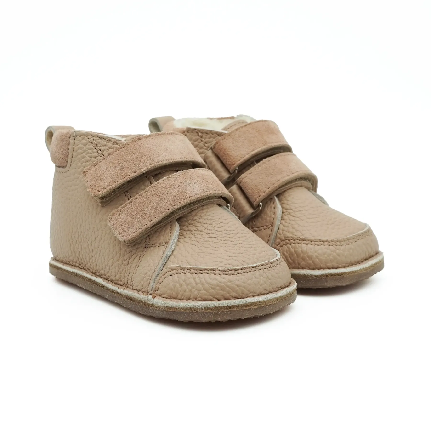 ghete-copii-imblanite-primii-pasi-barefoot-baieti-fete-piele-capucino-velur-1