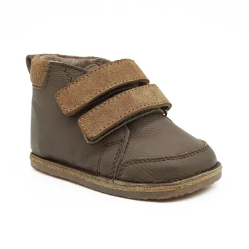 Ghete copii primii pasi, barefoot, imblanite, piele naturala - Maro Velur