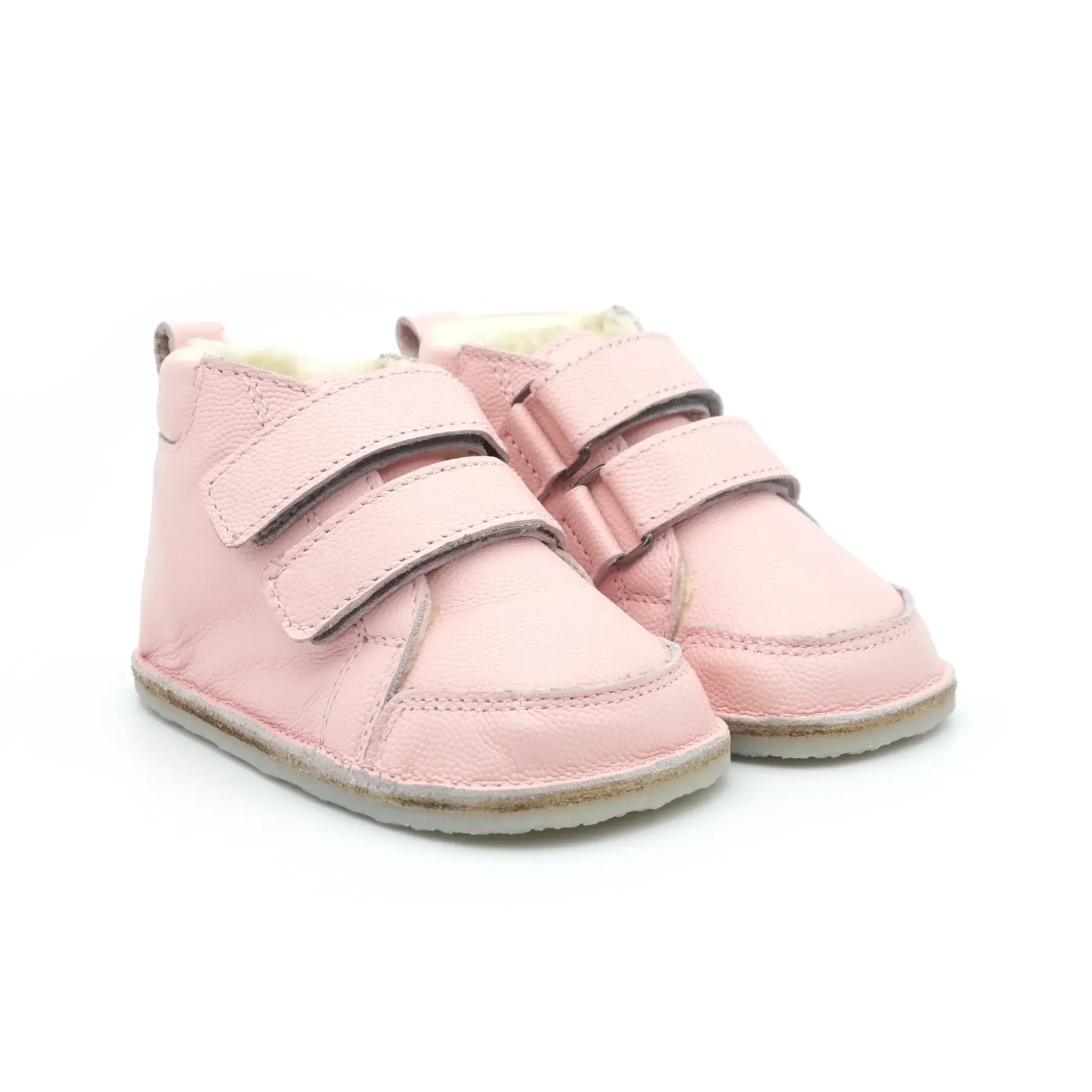 Ghete copii primii pasi imblanite, barefoot, piele naturala, fete, roz, iarna toamna Ghete copii primii pasi imblanite, barefoot, piele naturala, fete, roz, iarna toamna