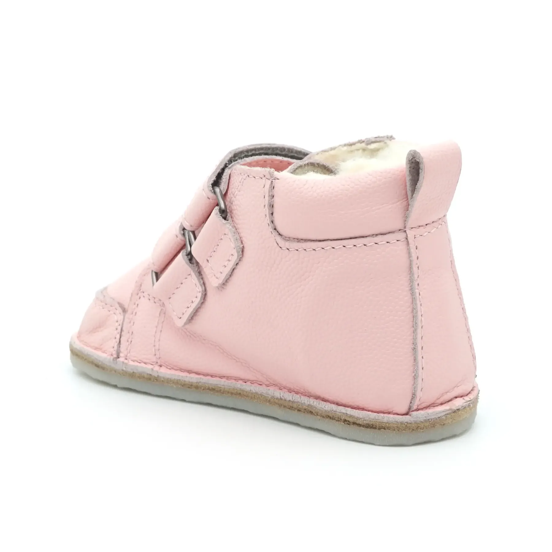 Ghete copii primii pasi imblanite, barefoot, piele naturala, fete, roz, iarna toamna Ghete copii primii pasi imblanite, barefoot, piele naturala, fete, roz, iarna toamna