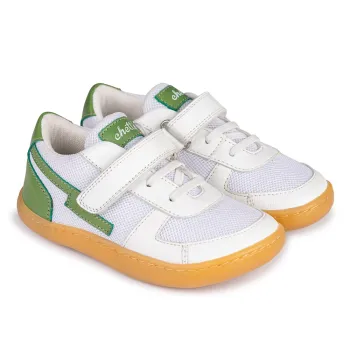 Pantofi barefoot copii si bebelusi, papucei primii pasi bebelusi, piele naturala, talpa flexibila, incaltaminte copii, Chetto, verde