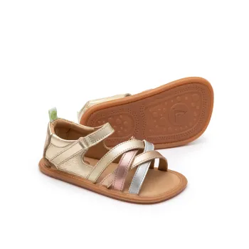 Sandale bebelusi barefoot copii fete, primii pasi bebelusi, piele naturala, talpa dreapa, flexibili Tip Toey Joey