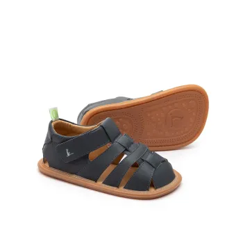 Sandale bebelusi barefoot copii, primii pasi bebelusi, piele naturala, talpa dreapa, flexibili Tip Toey Joey