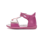 Sandale bebelusi, primii pasi, fete, piele naturala, talpa flexibila, roz, DD Step