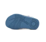 Sandale bebelusi, primii pasi, baieti, piele naturala, talpa flexibila, alb albastru, xbox, playstation, DD Step