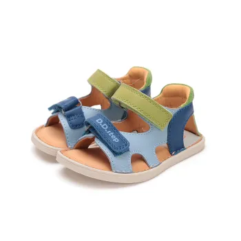 Sandale copii, barefoot primii pasi, baieti, piele naturala, talpa flexibila, culori, DD Step