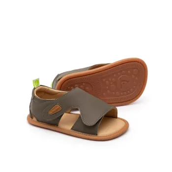 Sandale bebelusi barefoot copii, primii pasi bebelusi, piele naturala, talpa dreapa, flexibili, Tip Toey Joey