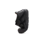 DD Step Pantofi primii pasi barefoot, baieti, piele naturala, talpa flexibila, negru