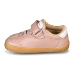 Chetto pantofi primii pasi barefoot, adidasi copii fete, piele naturala, talpa flexibila, inchidere scai, roz