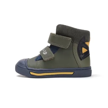 Ghete baieti, primii pasi, piele naturala, talpa cu supinatie, emerald, Ponte20