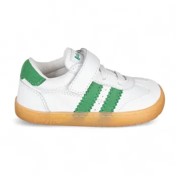 Pantofi barefoot primii pasi, tip sport, piele naturala, Chetto verde