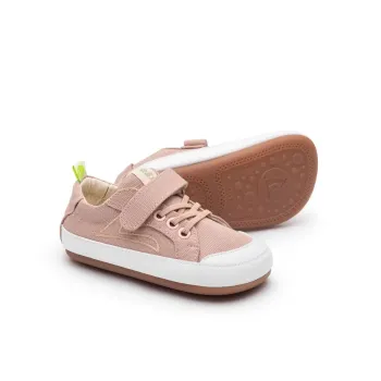 Pantofi barefoot primii pasi, Tip Toey Joey, Dash Green, roz