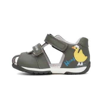 Sandale DD Step baieti, primii pasi, talpa flexibila, calcai intarit, varf protejat, suport plantar, kaki