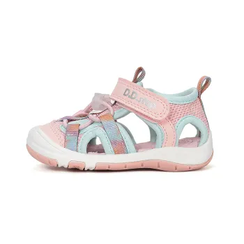 Sandale DD Step, talpa dreapta si flexibila, uscare rapida, Quick Dry, roz turcoaz