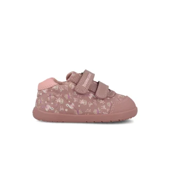Pantofi primii pasi fete, barefoot, roz, Biomecanics