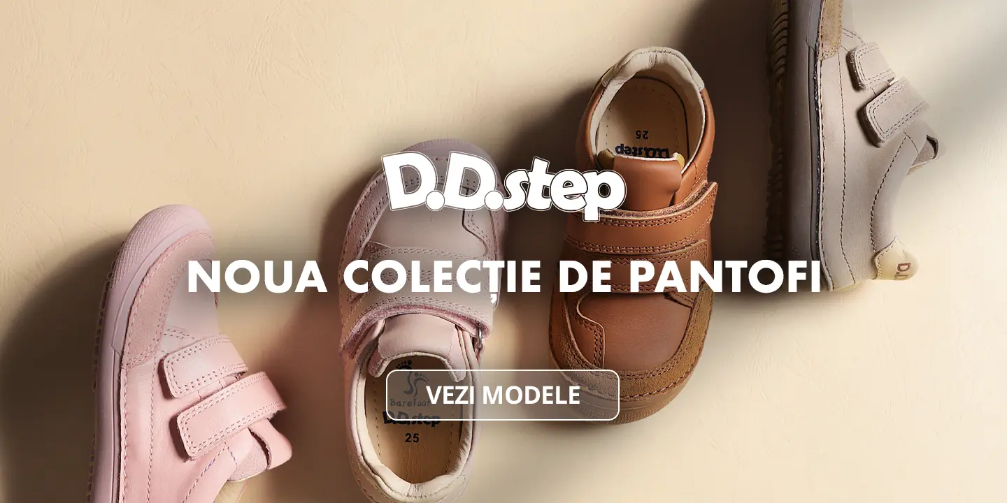 Pantofii copii primii pasi barefoot DD Step
