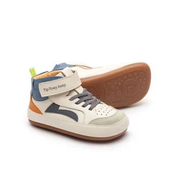 Tip Toey Joey sneakers inalt barefoot primii pasi baieti, LANDY HIGH-TOP