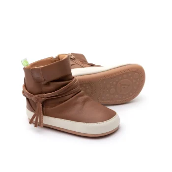 Tip Toey Joey cizme barefoot primii pasi copii, piele naturala, RIDGEY