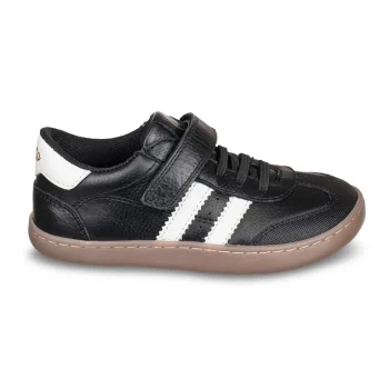 Pantofi barefoot copii, piele naturala, ultra flexibili, negru, Chetto
